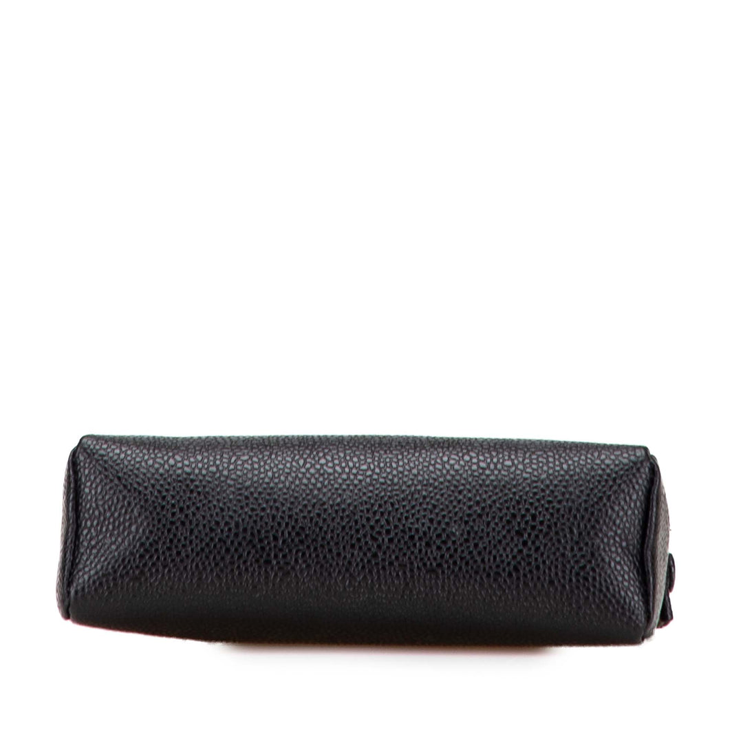 Chanel CC Caviar Cosmetic Pochette Noir