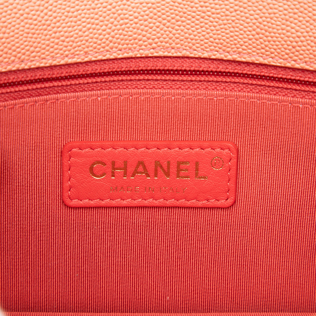 Chanel Matelassé Sunset On The Sea à rabat Sac ceinture Cuir caviar