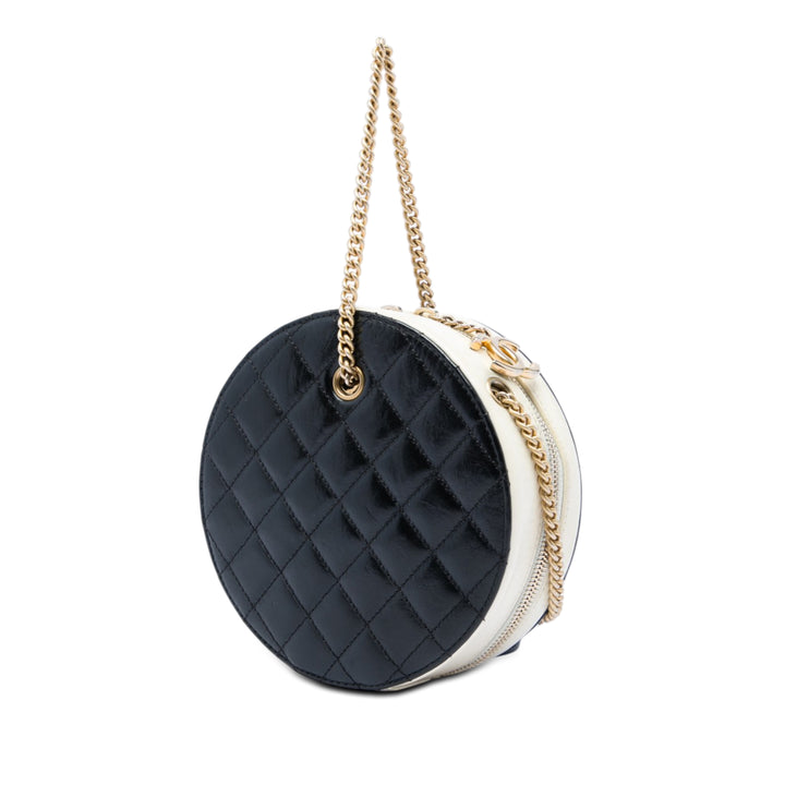 Chanel Crumpled Cuir de veau En Vogue Rond Sac