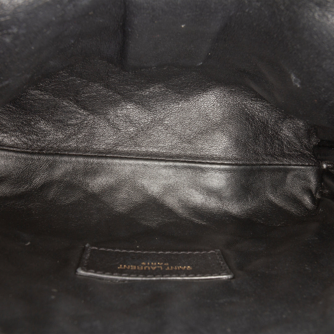 Saint Laurent Mini Matelassé Cuir d’agneau Gaby Zippered Pochette