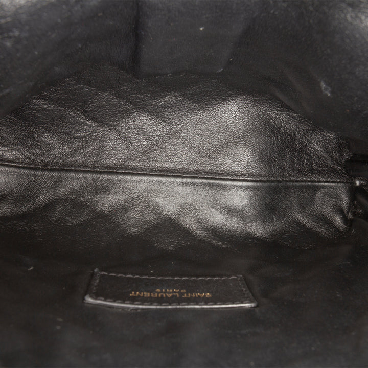 Saint Laurent Mini Matelassé Cuir d’agneau Gaby Zippered Pochette