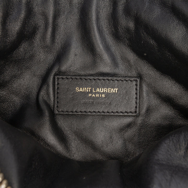 Saint Laurent Mini Matelassé Cuir d’agneau Gaby Zippered Pochette