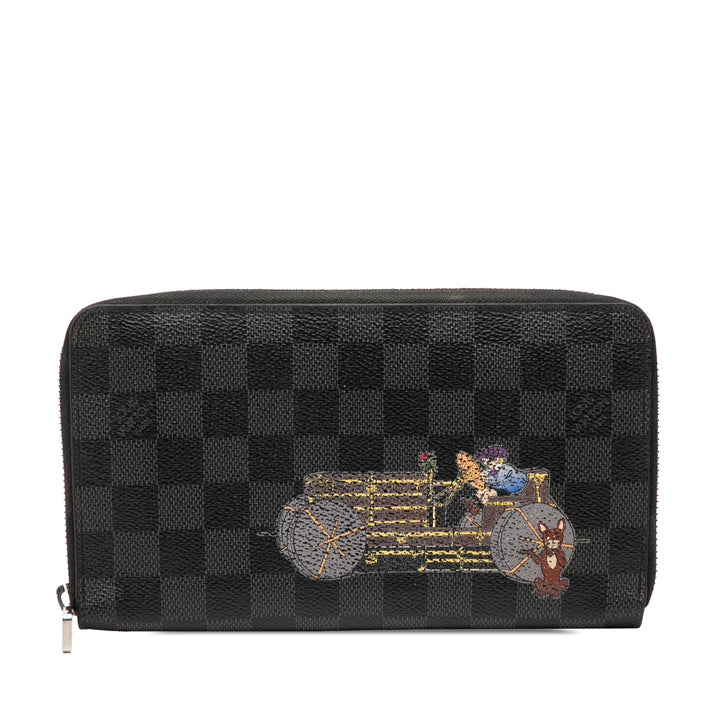 Louis Vuitton Damier Graphite Illustre Zippy Portefeuille organisateur