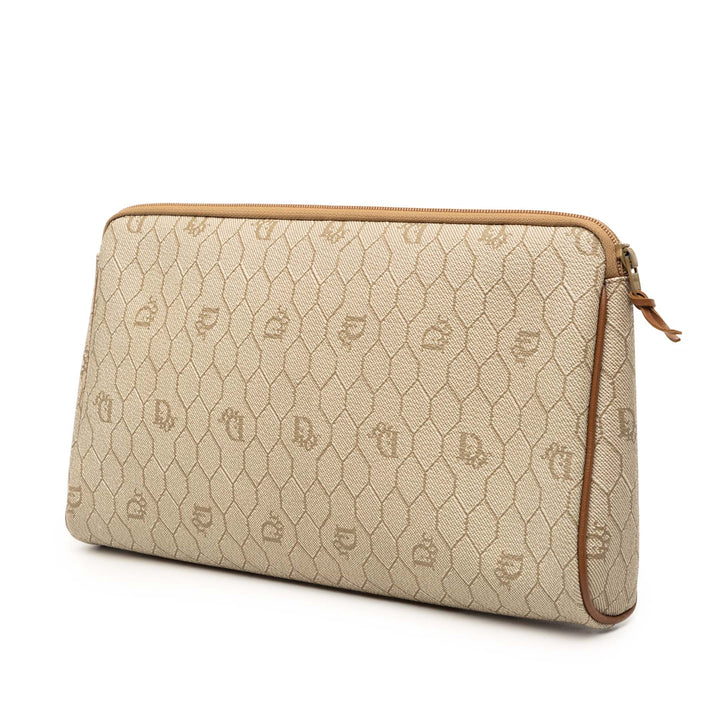 Honeycomb Pochette Toile enduite Beige