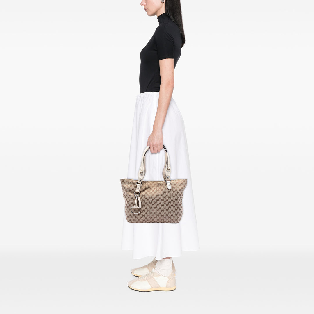 Gucci Medium GG Toile Icon Bit Cabas