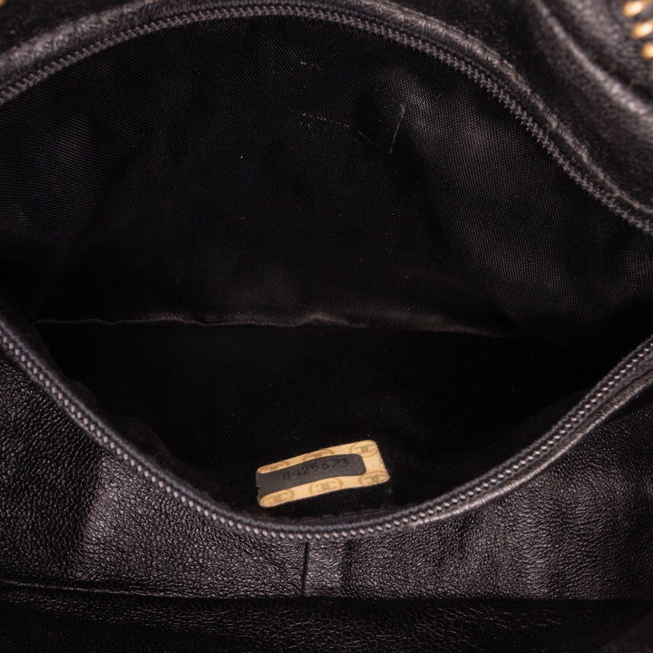 Chanel Mini Quilted Cuir d’agneau Camera Sac porté croisé Noir