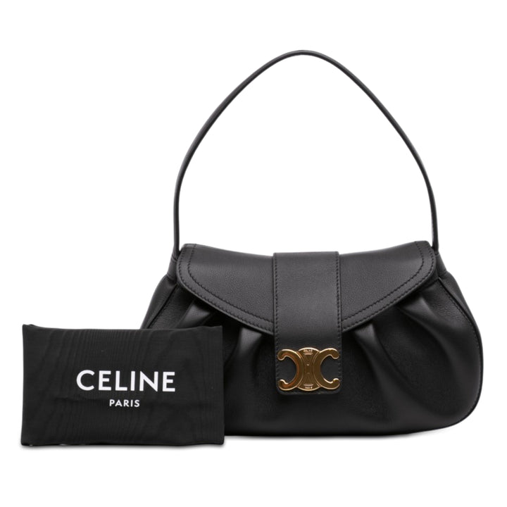 Celine Medium Cuir de veau Triomphe Polly Sac bandoulière