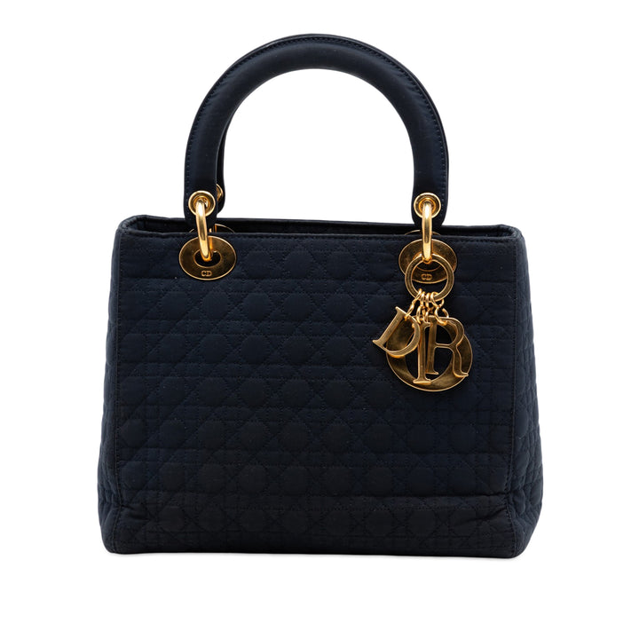 Dior Medium Nylon Microcannage Lady Dior