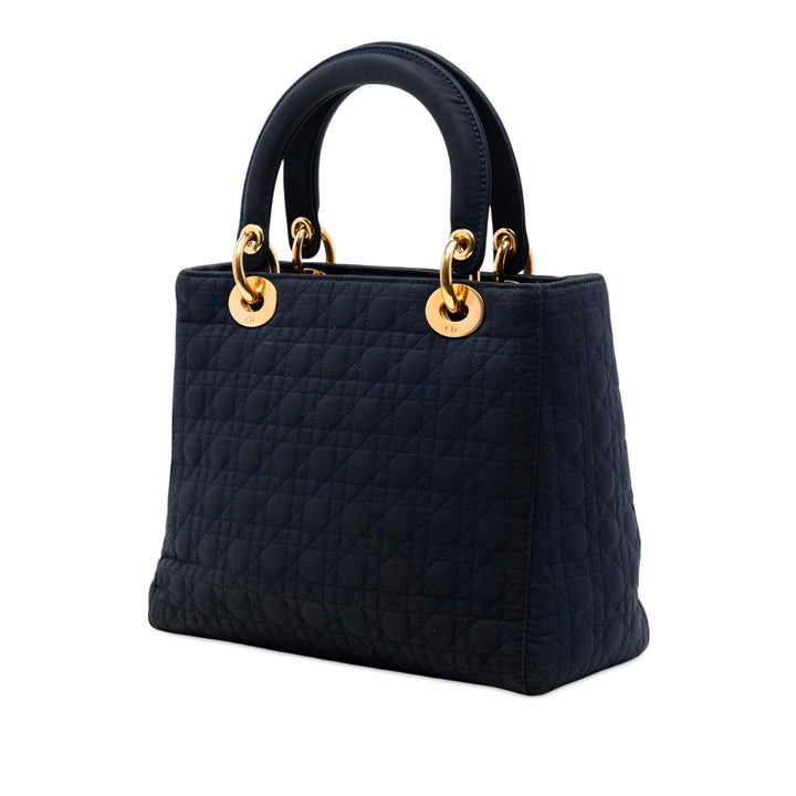 Dior Medium Nylon Microcannage Lady Dior