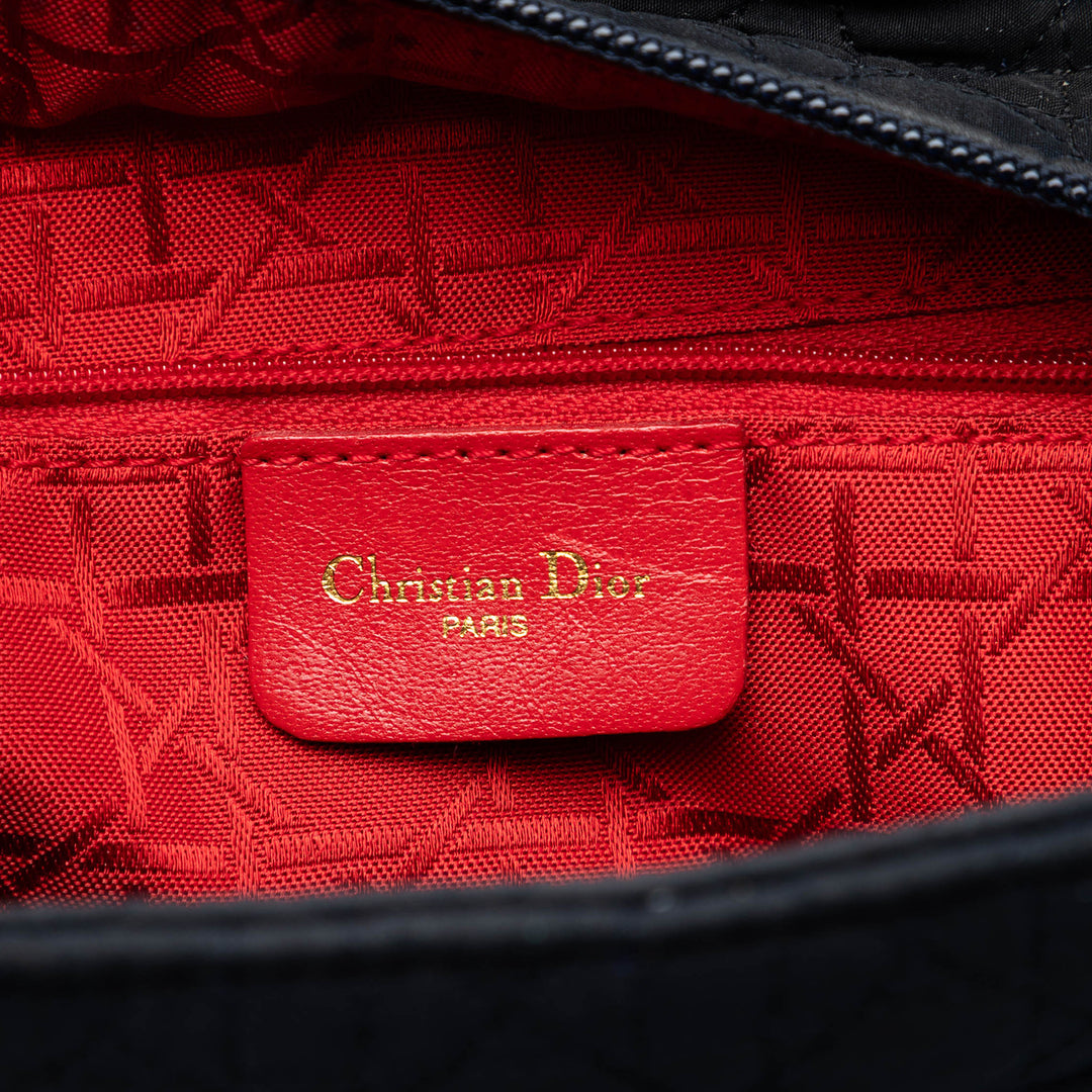 Dior Medium Nylon Microcannage Lady Dior