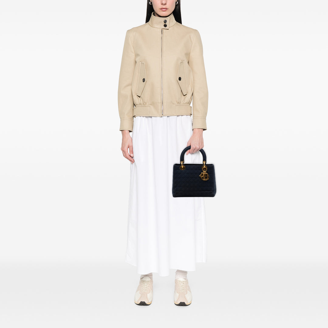 Dior Medium Nylon Microcannage Lady Dior