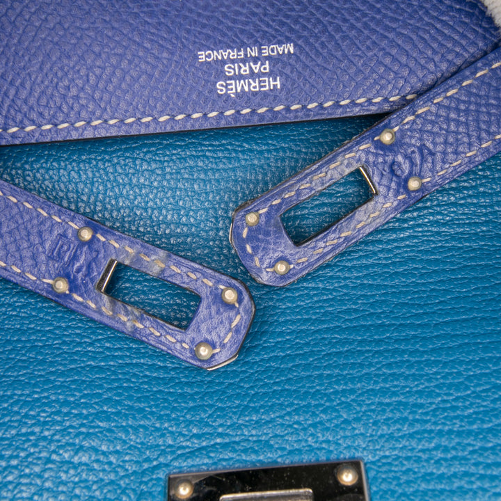 Epsom Kelly Longue Wallet Blue - Gaby Paris