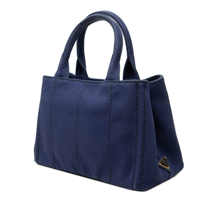 Prada Cabas Canapa Logo Petit Bleu – vue 2 – GABY PARIS