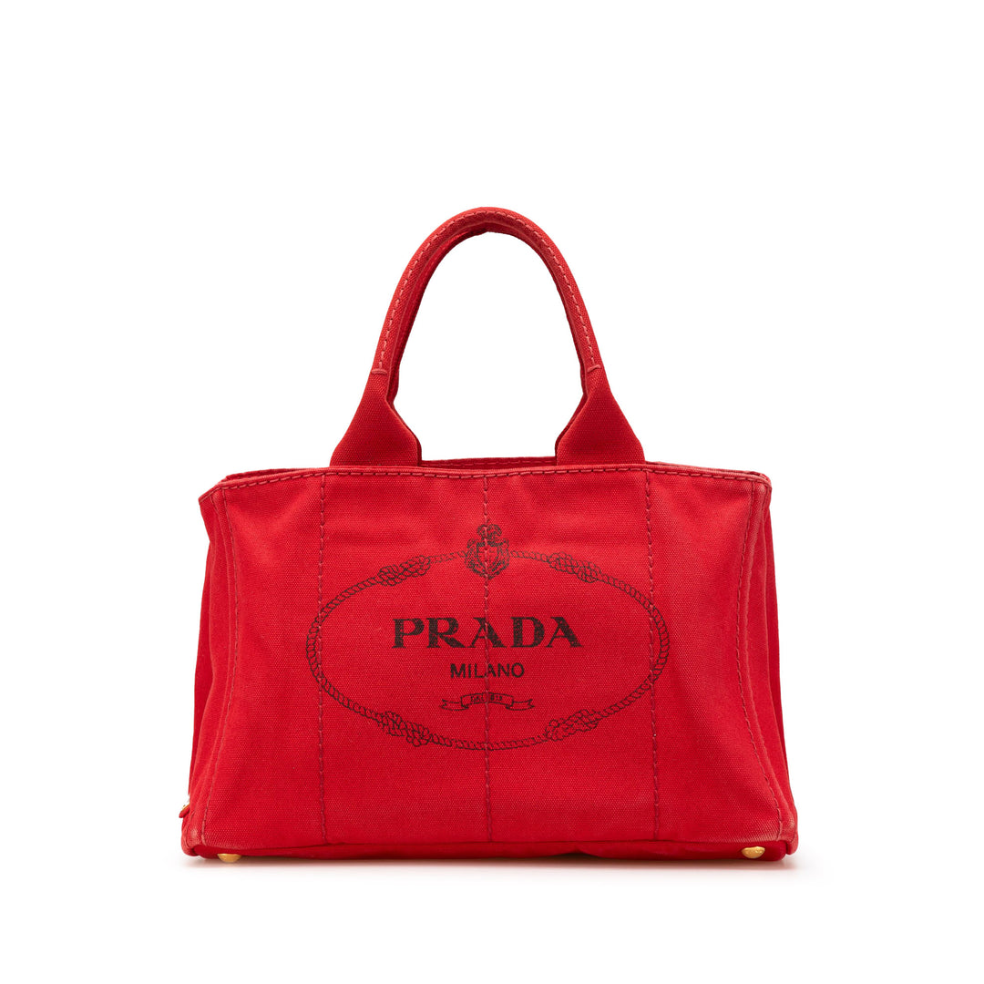 Canvas Canapa Logo Satchel Red - Gaby Paris