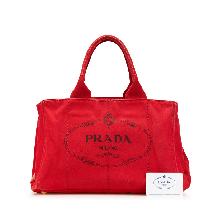 Canvas Canapa Logo Satchel Red - Gaby Paris