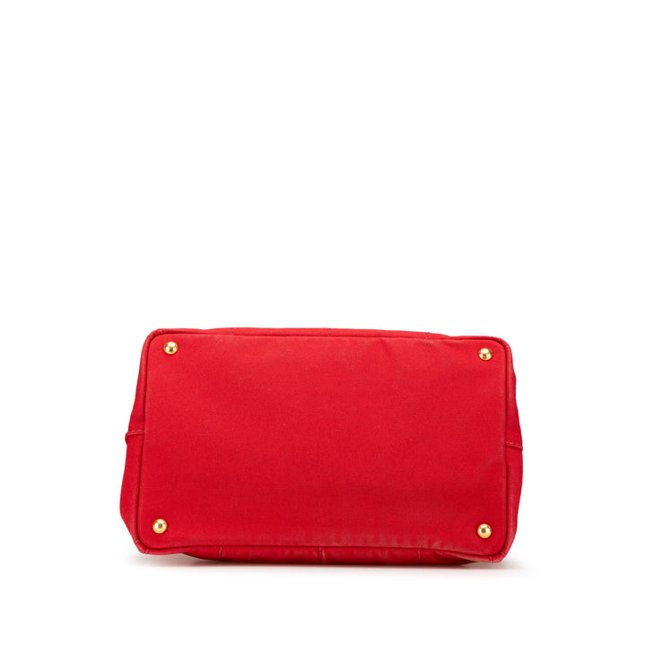 Canvas Canapa Logo Satchel Red - Gaby Paris