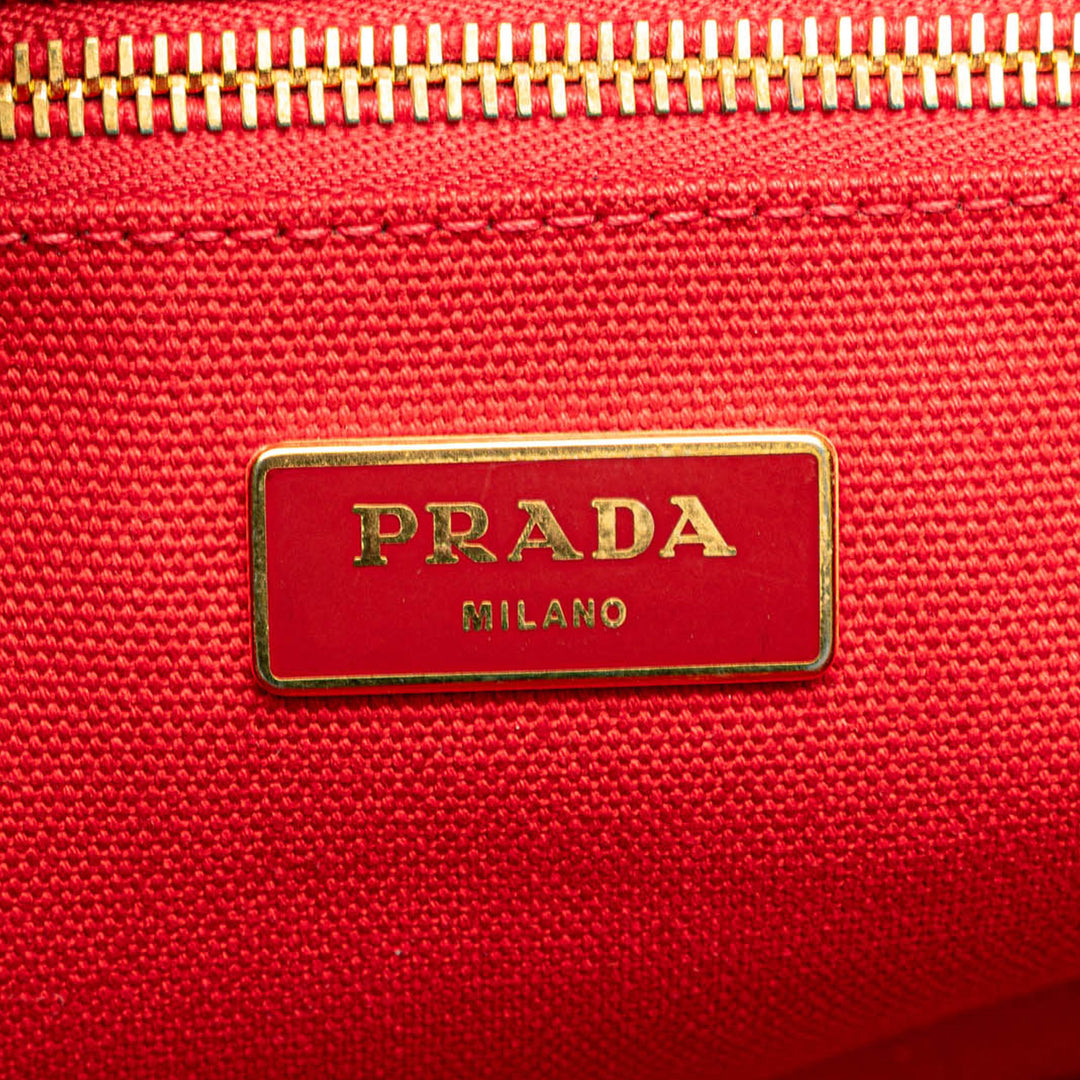 Canvas Canapa Logo Satchel Red - Gaby Paris