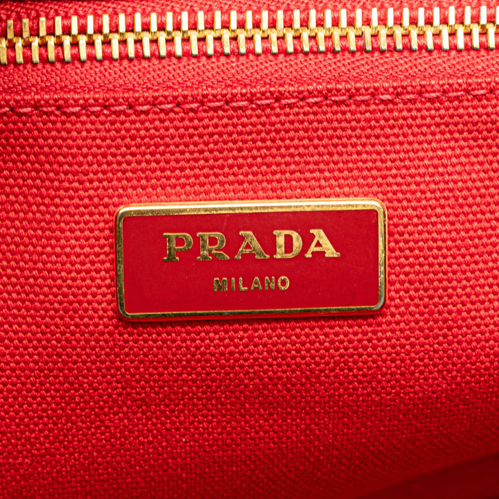 Canvas Canapa Logo Satchel Red - Gaby Paris