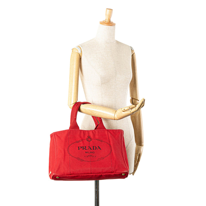 Canvas Canapa Logo Satchel Red - Gaby Paris