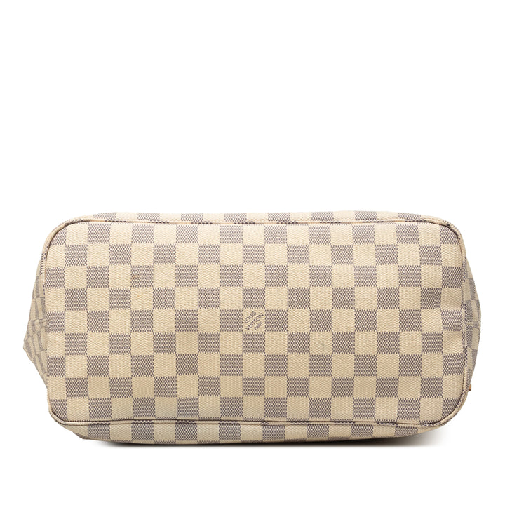 Louis Vuitton Neverfull MM Damier Azur Blanc