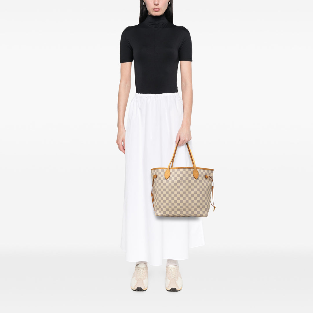 Louis Vuitton Neverfull MM Damier Azur Blanc