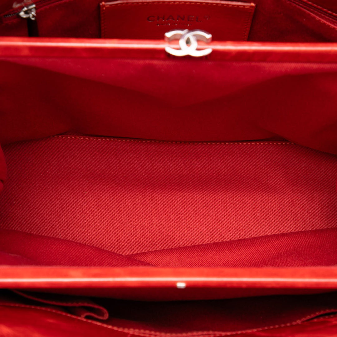 Matelassé froissé Just Mademoiselle Sac bowling Grand Rouge
