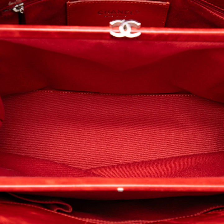 Matelassé froissé Just Mademoiselle Sac bowling Grand Rouge