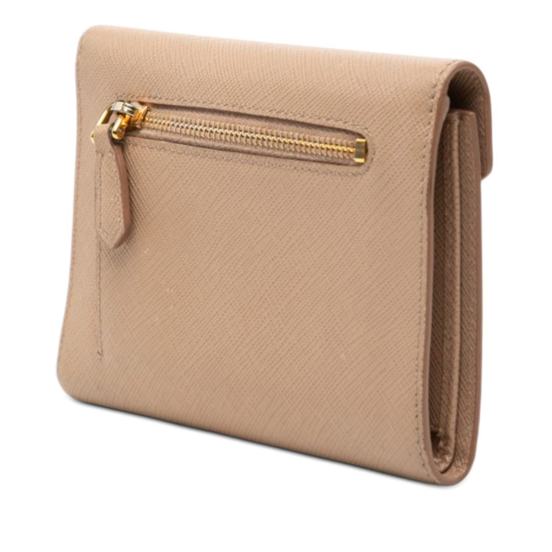 Prada Saffiano Trifold Envelope Portefeuille