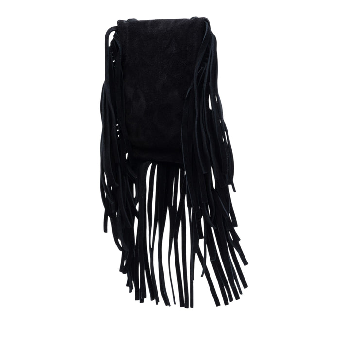 Saint Laurent Toy Daim Anita Fringed Sac porté croisé