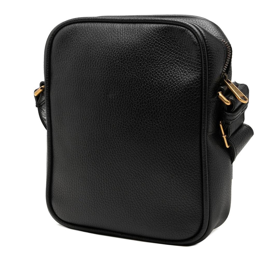 Gucci Cuir de veau grainé Logo Sac porté croisé