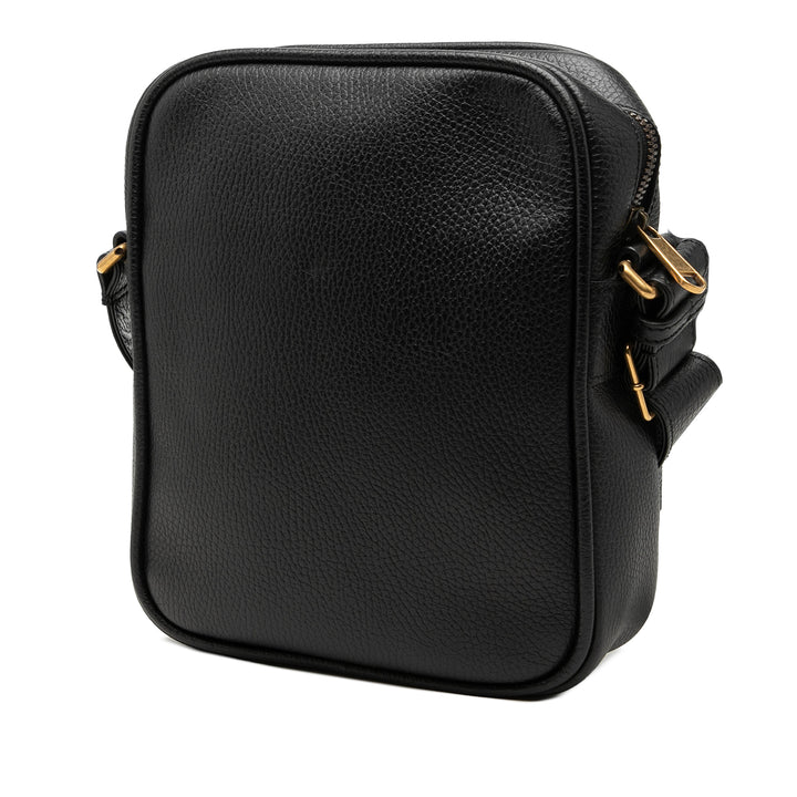 Gucci Cuir de veau grainé Logo Sac porté croisé
