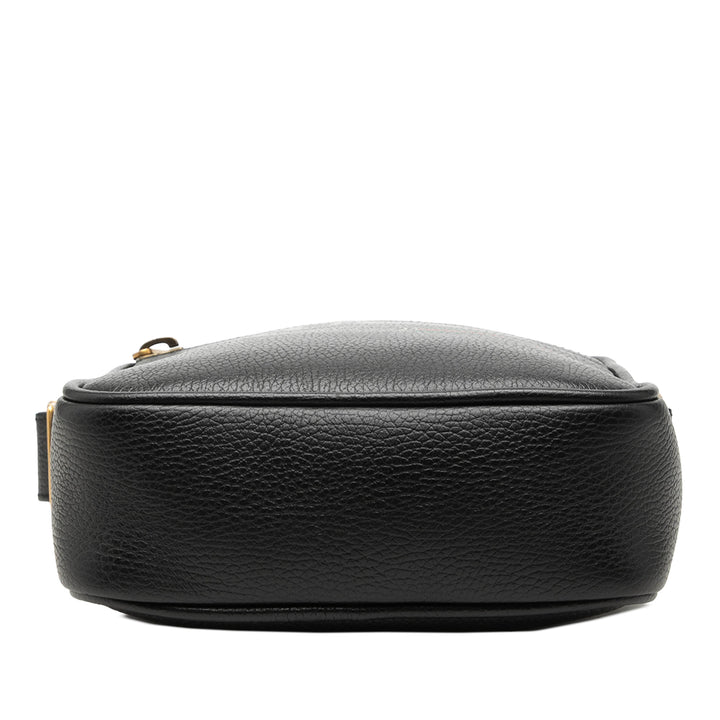 Gucci Cuir de veau grainé Logo Sac porté croisé