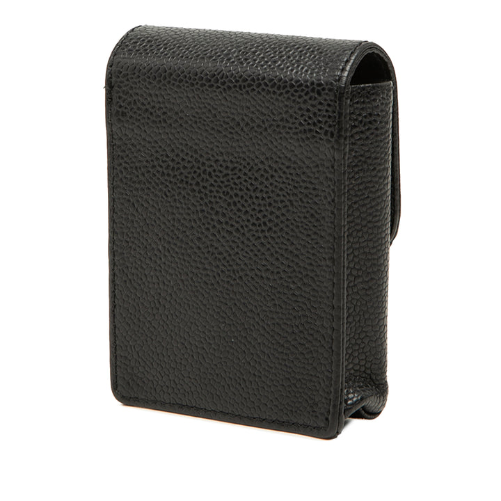 CC Cigarette Étui Cuir caviar Noir