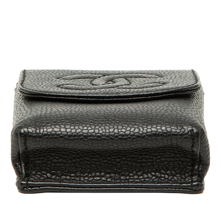 CC Cigarette Étui Cuir caviar Noir