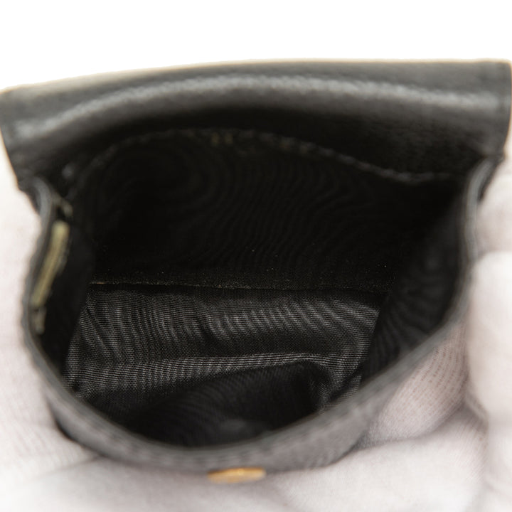 CC Cigarette Étui Cuir caviar Noir