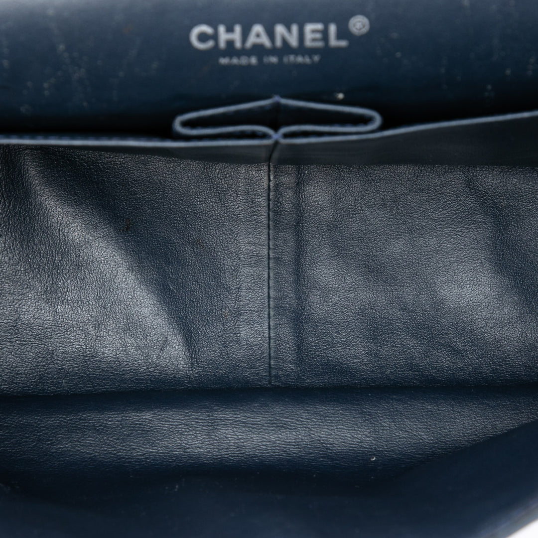 Chanel Matelassé Cuir verni Reissue 2.55 Double rabat 227