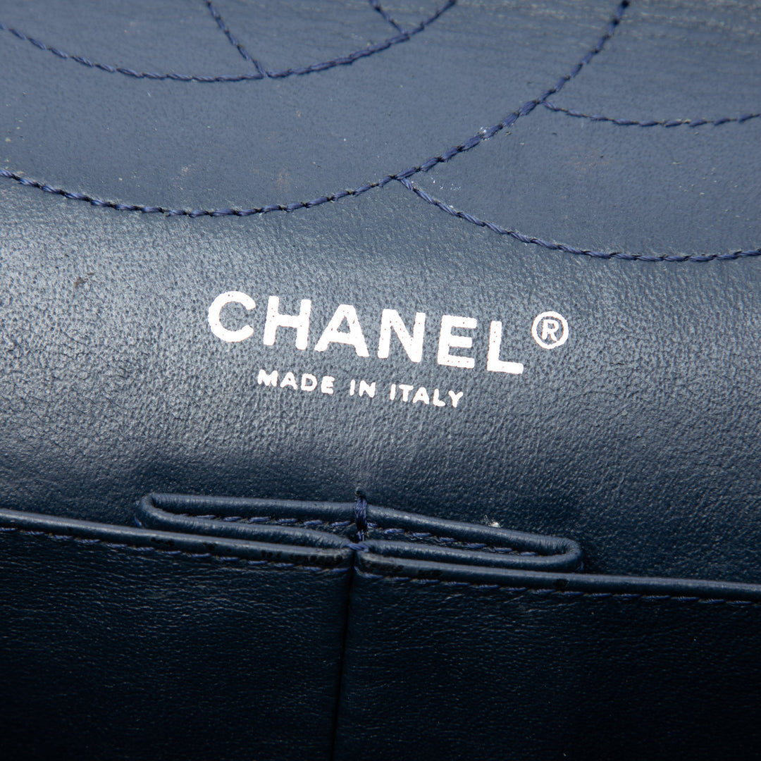 Chanel Matelassé Cuir verni Reissue 2.55 Double rabat 227