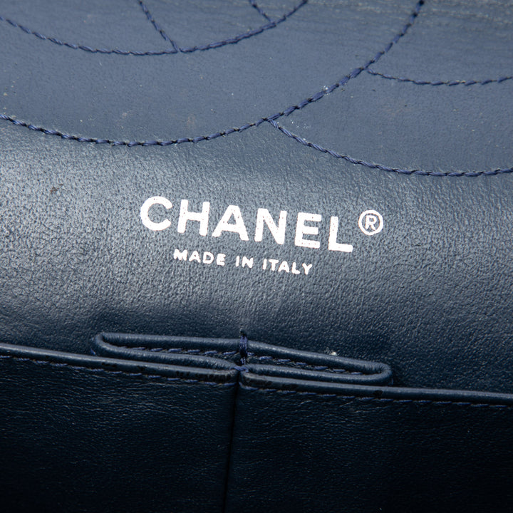 Chanel Matelassé Cuir verni Reissue 2.55 Double rabat 227