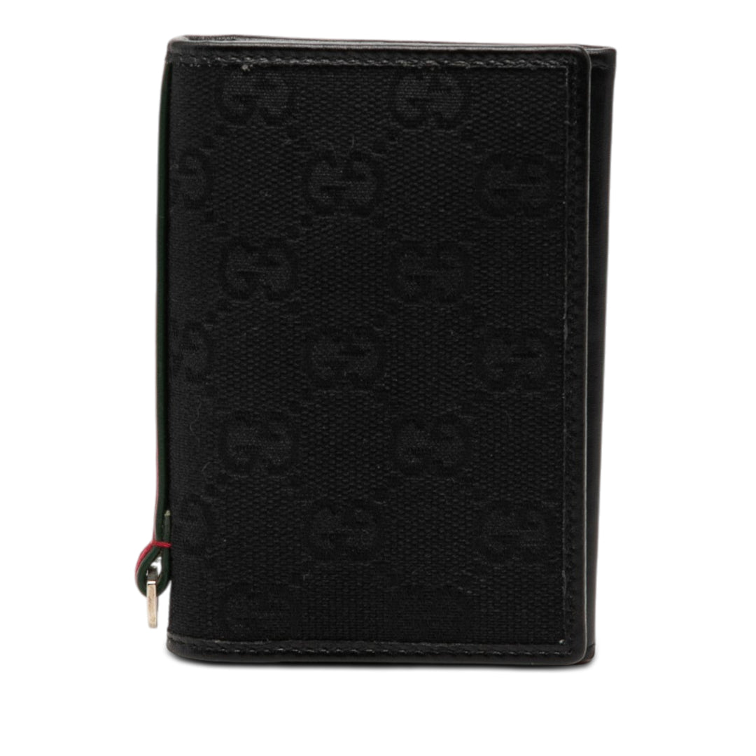Gucci GG Toile Web Bifold Card Holder