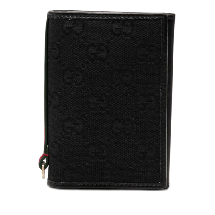 Gucci GG Toile Web Bifold Card Holder