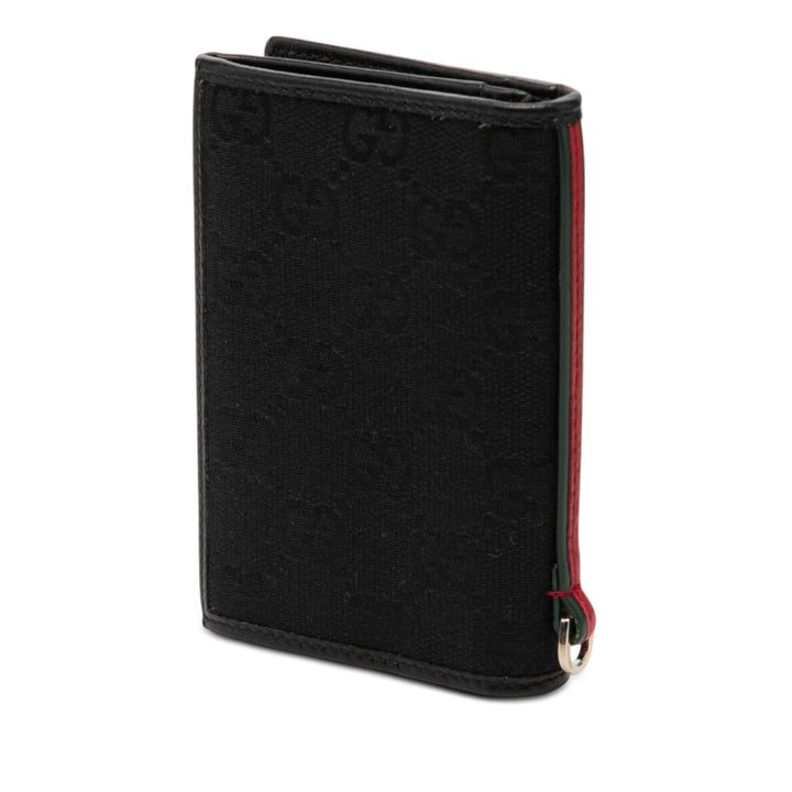 Gucci GG Toile Web Bifold Card Holder