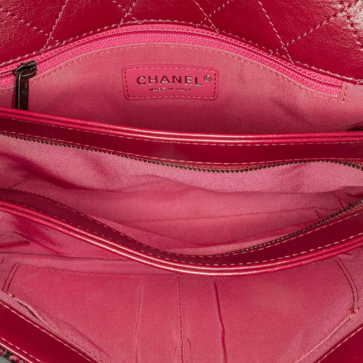 CC Lambskin and Tweed Flap Red - Gaby Paris