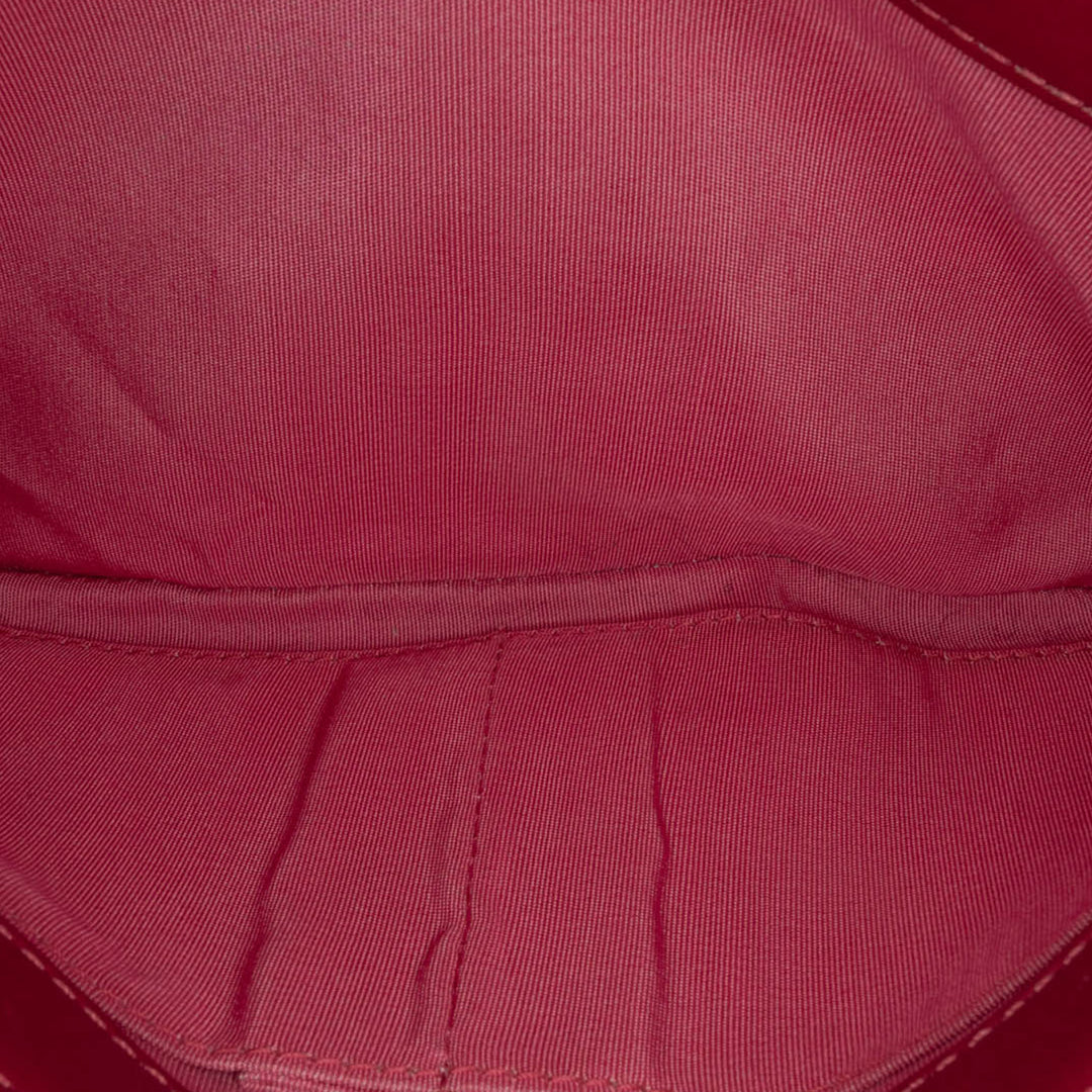 CC Lambskin and Tweed Flap Red - Gaby Paris