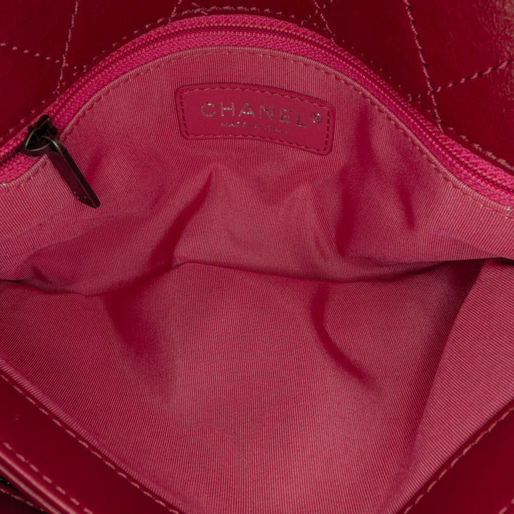 CC Lambskin and Tweed Flap Red - Gaby Paris