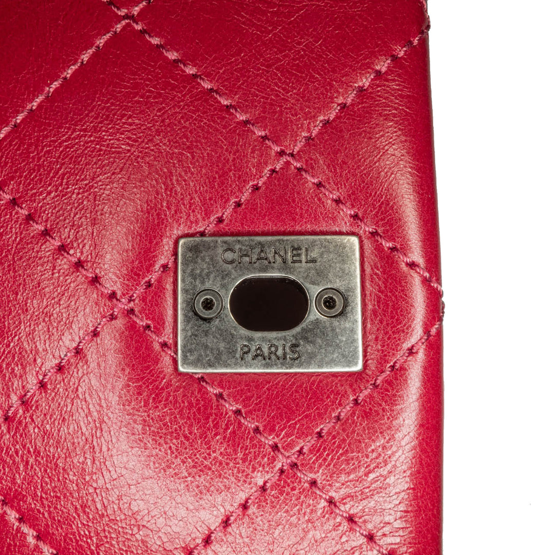 CC Lambskin and Tweed Flap Red - Gaby Paris