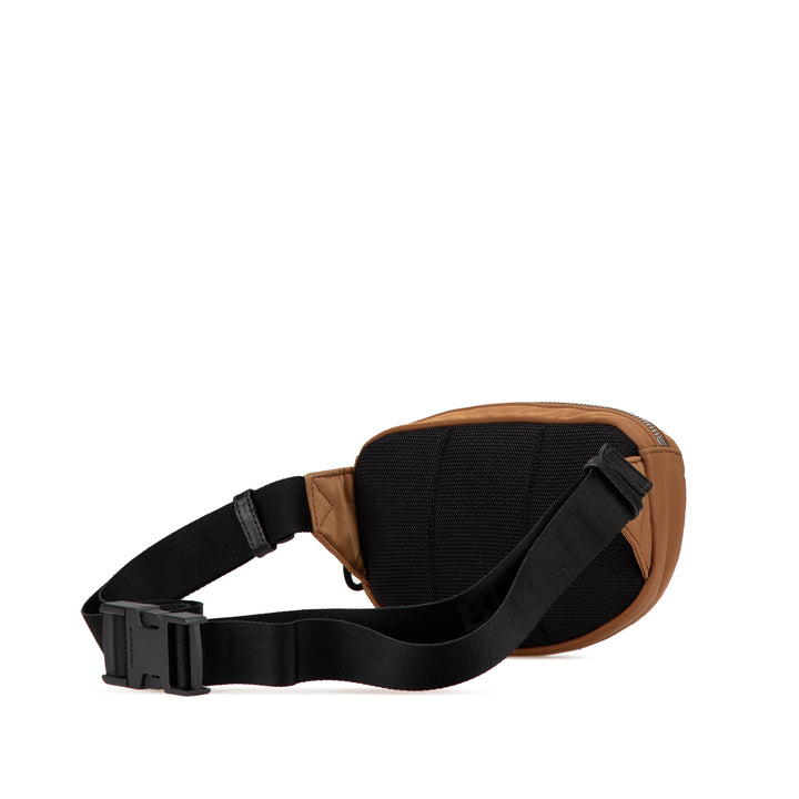 Nylon Logo Cannon Belt Bag Brown - Gaby Paris