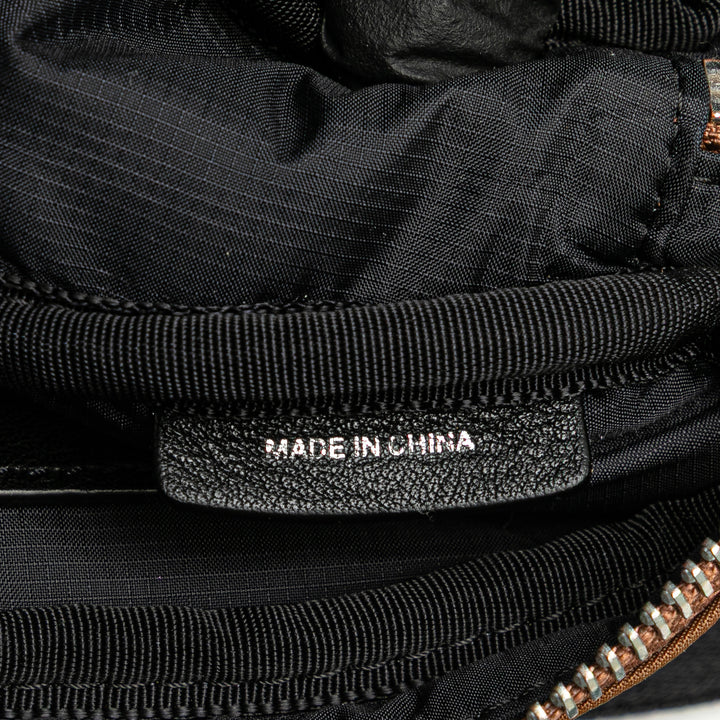 Nylon Logo Cannon Belt Bag Brown - Gaby Paris