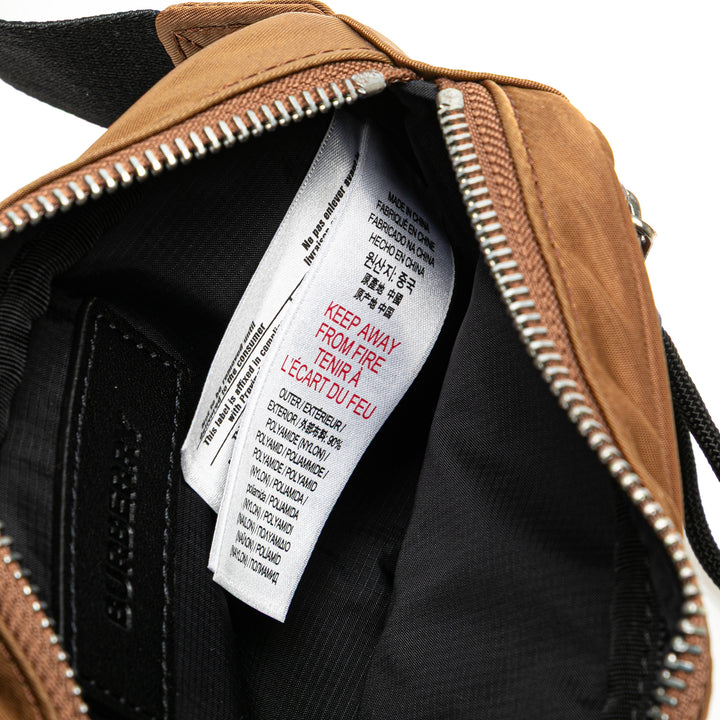 Nylon Logo Cannon Belt Bag Brown - Gaby Paris