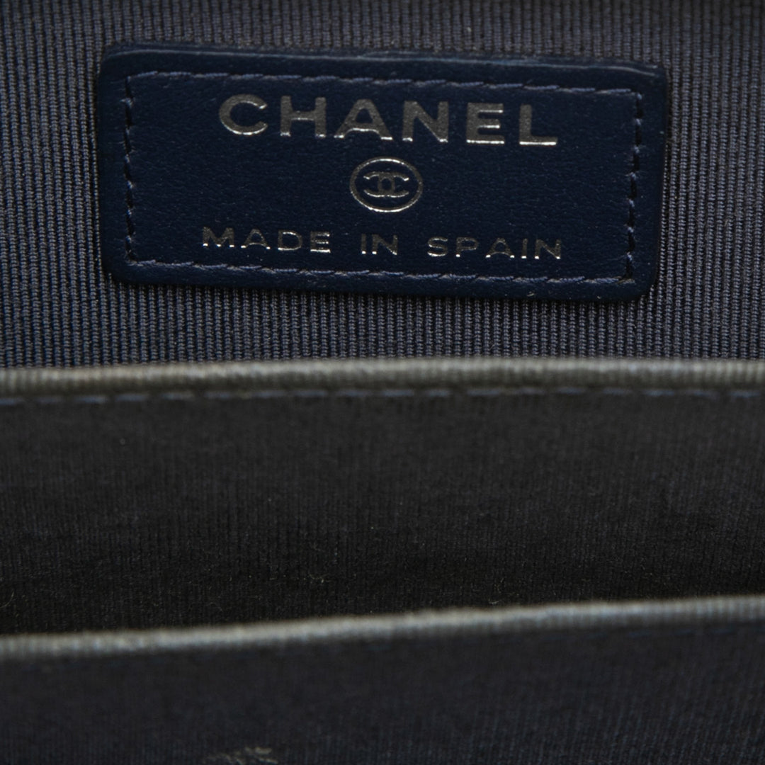 Chanel CC Matelassé Caviar Zip Coin Purse