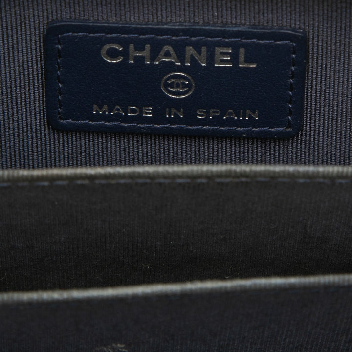 Chanel CC Matelassé Caviar Zip Coin Purse